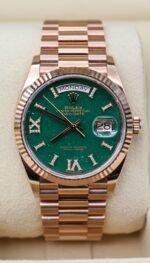 Rolex Day-Date. President. Rose. Aventurine. Green. 2024! 128235 - Image 2