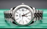 Rolex DateJust 41mm. White. 2025. Jubilee. Like New. 126334