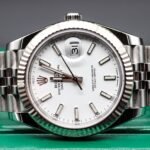 Rolex DateJust 41mm. White. 2022. Jubilee. Excellent. 126334