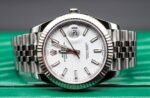 Rolex DateJust 41mm. White. 2022. Jubilee. Excellent. 126334