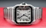 Cartier Santos. Large. White. WSSA0018